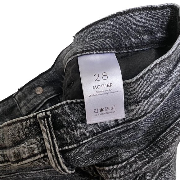 MOTHER Women's Skinny Jeans in Black - Picture 4 of 5